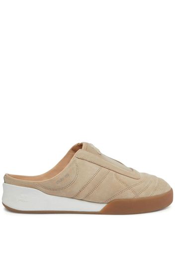 Courrèges Club 02 suede mules - Nude