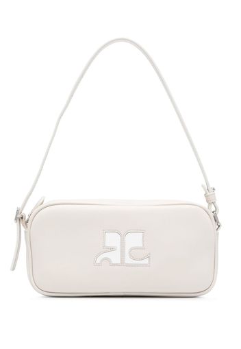 Courrèges Réédition leather shoulder bag - Grau