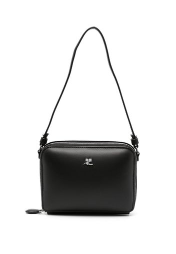 Courrèges small Cloud leather shoulder bag - Schwarz