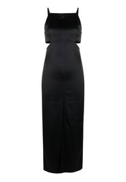 Courrèges cut-out detail sleeveless midi dress - Schwarz