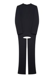Courrèges Twill-Jumpsuit aus Baumwolle - Schwarz