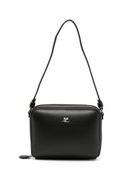 Courrèges small Cloud leather shoulder bag - Schwarz