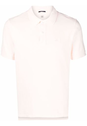 C.P. Company Poloshirt mit Logo-Stickerei - Nude