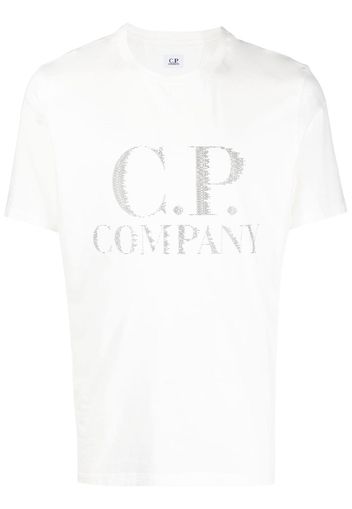 C.P. Company logo-print T-shirt - Weiß