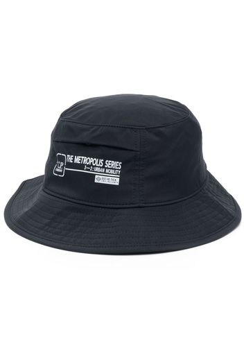 C.P. Company slogan-print bucket hat - Blau