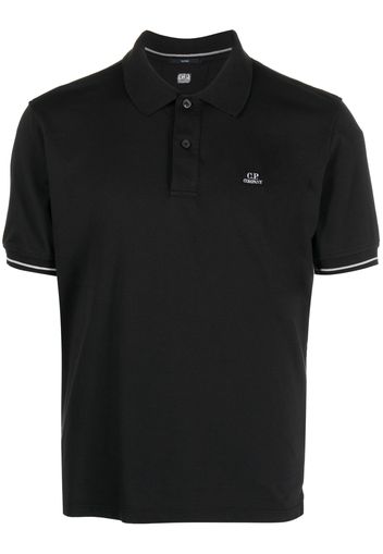 C.P. Company short-sleeved polo shirt - Schwarz