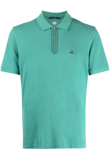 C.P. Company Poloshirt mit Logo-Patch - Grün