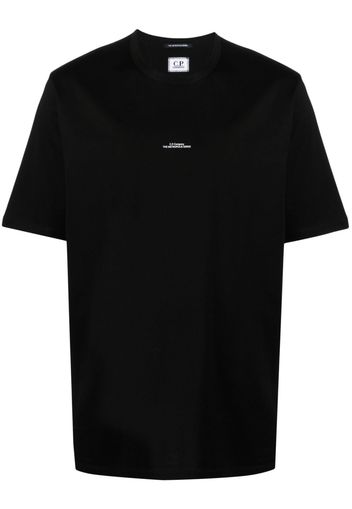 C.P. Company logo-print cotton T-shirt - Schwarz