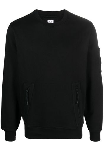 C.P. Company sleeve-pocket crew-neck sweatshirt - Schwarz