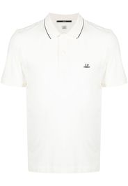 C.P. Company Poloshirt mit Logo-Stickerei - Weiß