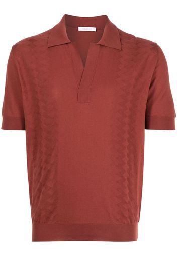 Cruciani short-sleeve cotton polo shirt - Braun