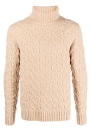 Cruciani roll-neck knit jumper - Braun