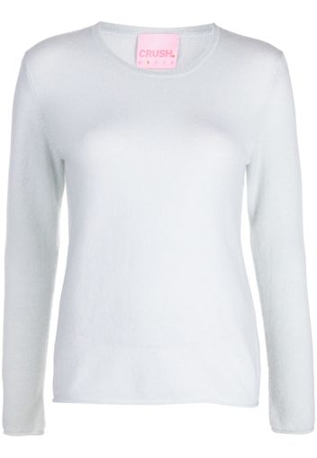 CRUSH CASHMERE Maya crew-neck cashmere jumper - Blau