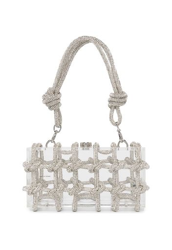 Cult Gaia Bess crystal-embellished shoulder bag - Silber