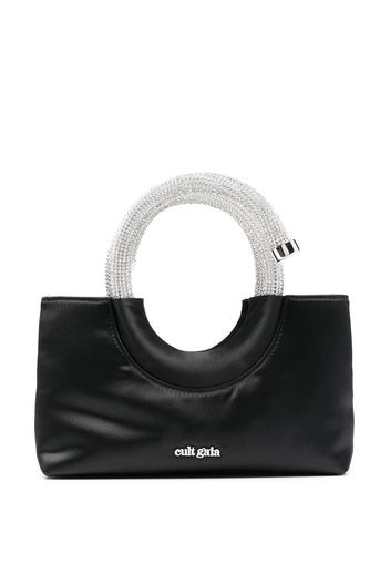 Cult Gaia Nika crystal spiral-handle bag - Schwarz