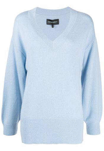 Cynthia Rowley Pullover mit gerippten Details - Blau