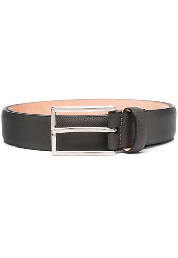 D4.0 buckle-fastening leather belt - Grau