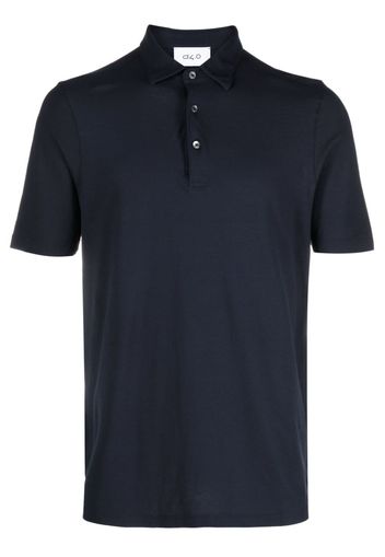 D4.0 short-sleeved cotton polo shirt - Blau