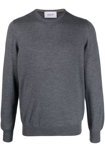 D4.0 virgin-wool crew-neck jumper - Grau