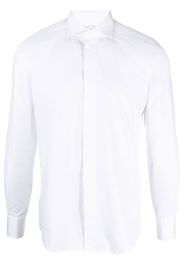 D4.0 long-sleeve cotton shirt - Weiß