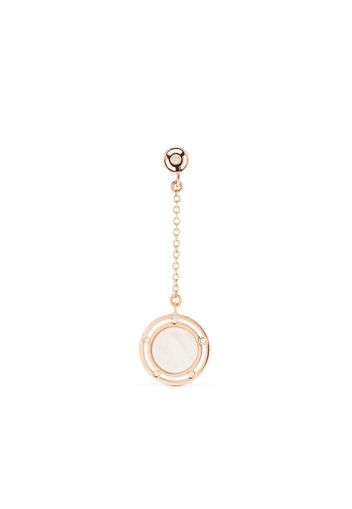 Damiani 14kt Rotgoldohrringe mit Diamanten - Rosa