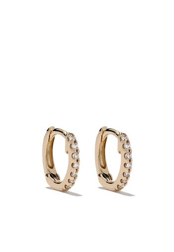 Dana Rebecca Designs Mini 14kt Gelbgoldcreolen mit Diamanten - YELLOW GOLD