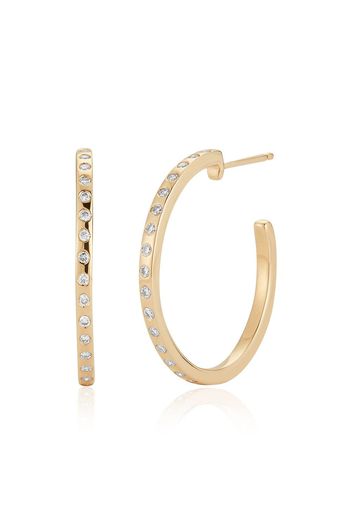 Dana Rebecca Designs 14kt Gelbgoldcreolen mit Diamanten