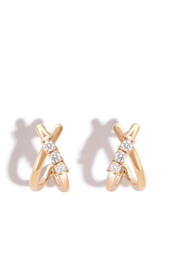 Dana Rebecca Designs 14kt yellow gold Ava Bea diamond huggie earrings