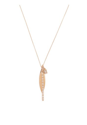 Dana Rebecca Designs 14kt rose gold Sadie Pearl diamond charm necklace