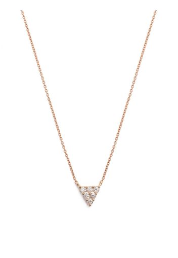 Dana Rebecca Designs 14kt rose gold Vivienne Lily Triangle diamond necklace