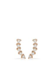 Dana Rebecca Designs 14kt rose gold Vivan Lily Curved Bar diamond stud earrings