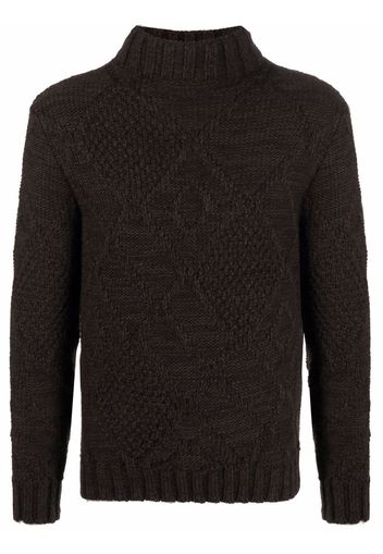 Daniele Alessandrini Grob gestrickter Pullover - Braun