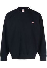 Danton logo-patch fleece sweatshirt - Blau