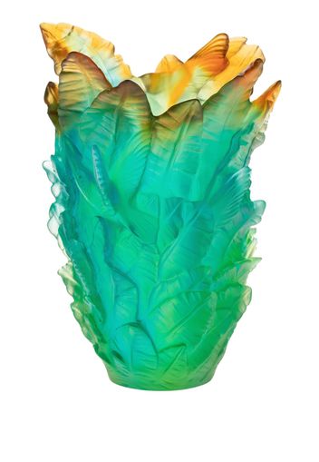 Daum small Voyage Tropical vase - Blau