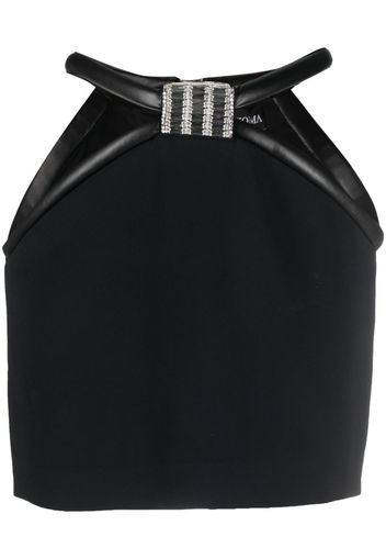 David Koma crystal-embellished cut-out miniskirt - Schwarz