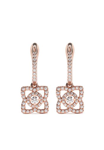 De Beers Jewellers 18kt 'Enchanted Lotus' Rotgoldohrringe mit Diamanten - ROSE GOLD