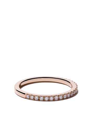 De Beers Jewellers 18kt 'Eternity' Rotgoldring mit Diamanten - Rosa