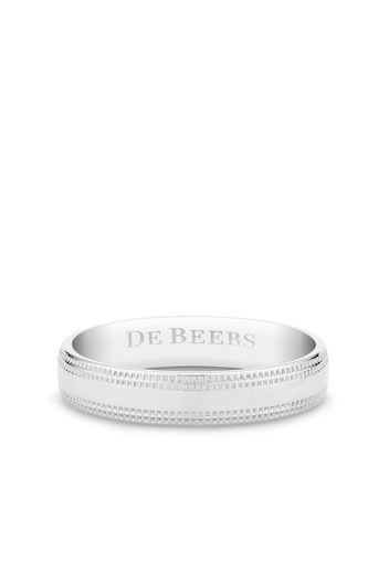 De Beers Jewellers Ring mit graviertem Logo - Silber