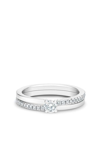 De Beers Jewellers 18kt 'The Promise' Weißgoldring - Silber