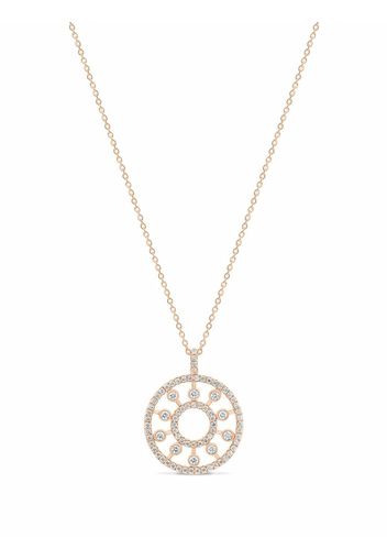 De Beers Jewellers 18kt Dewdrop Rotgoldhalskette mit Diamanten - Rosa