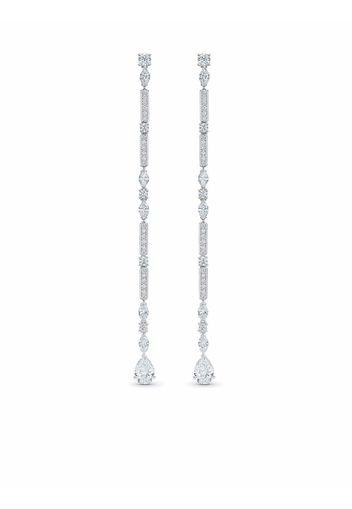 De Beers Jewellers 18kt Snow Dance Weißgoldohrringe mit Diamanten - Silber