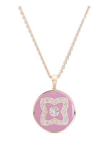 De Beers Jewellers 18kt Rotgoldhalskette mit Diamanten - Rosa