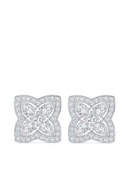 De Beers Jewellers 18kt Enchanted Lotus Weißgoldohrstecker mit Diamanten