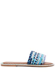 DE SIENA SHOES Resort beaded slide sandals - Blau