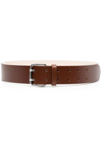 DEHANCHE Hutch double-punched suede belt - Braun