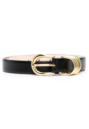 Déhanche Hollyhock leather belt - Schwarz