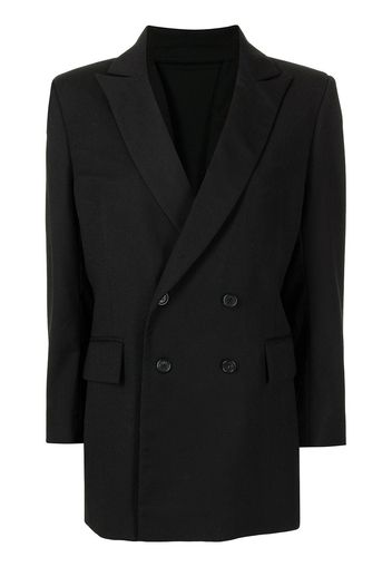 Delada reversible panel blazer - Schwarz