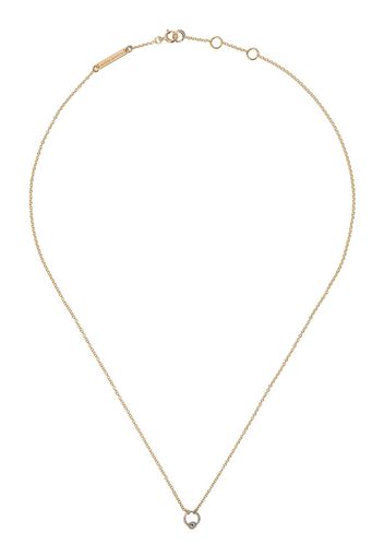 Delfina Delettrez 18kt 'Two in One' Weiß- und Gelbgoldhalskette - YELLOW GOLD/WHITE GOLD