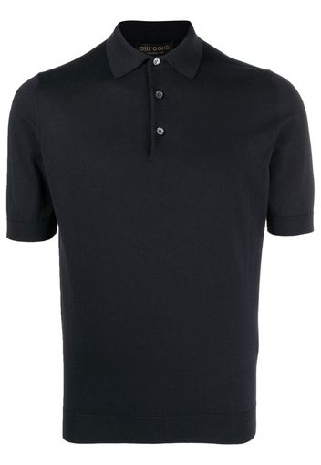 Dell'oglio cotton short-sleeve polo shirt - Blau