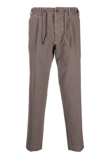 Dell'oglio drawstring-waistband chino trousers - Braun